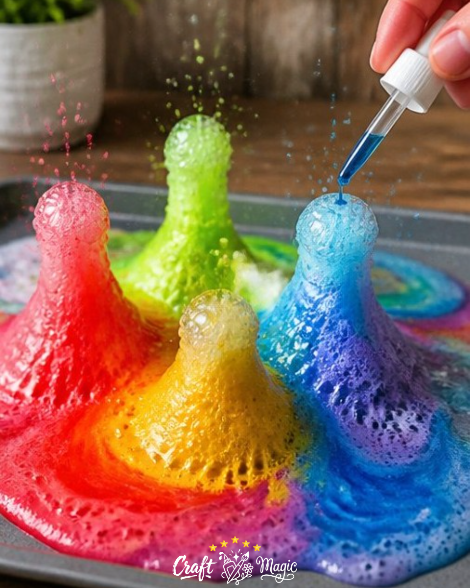 Baking Soda & Vinegar Fireworks