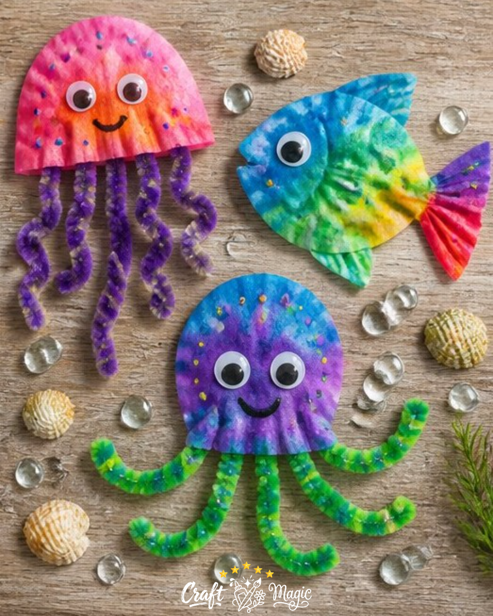 Coffee Filter Sea Creatures