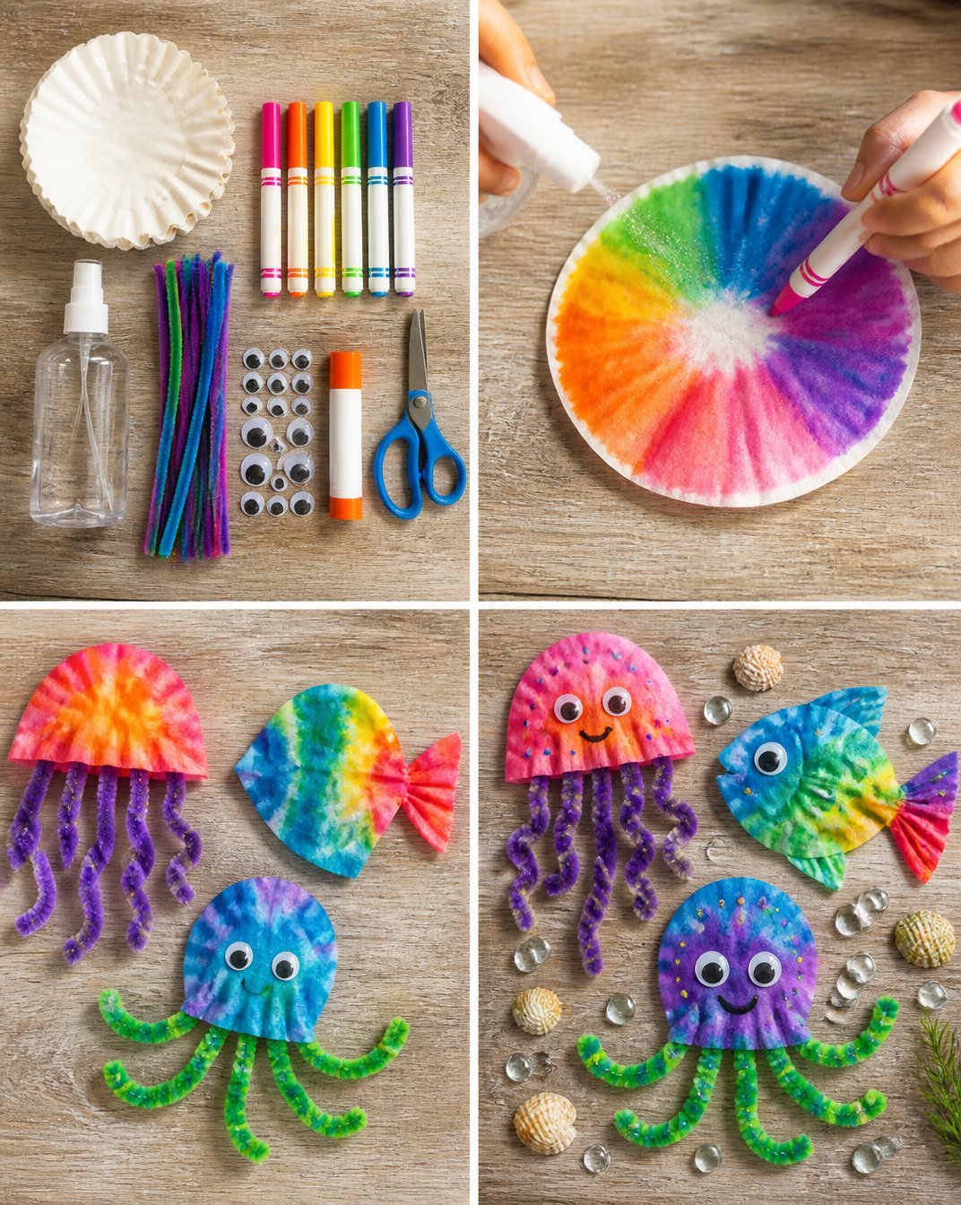 Coffee Filter Sea Creatures