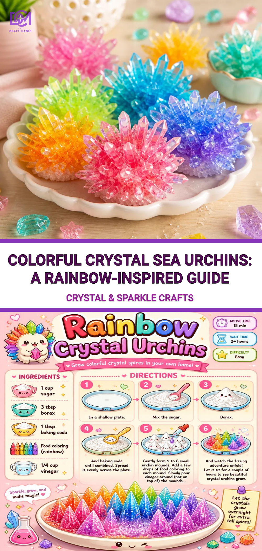 Colorful Crystal Sea Urchins: A Rainbow-Inspired Guide