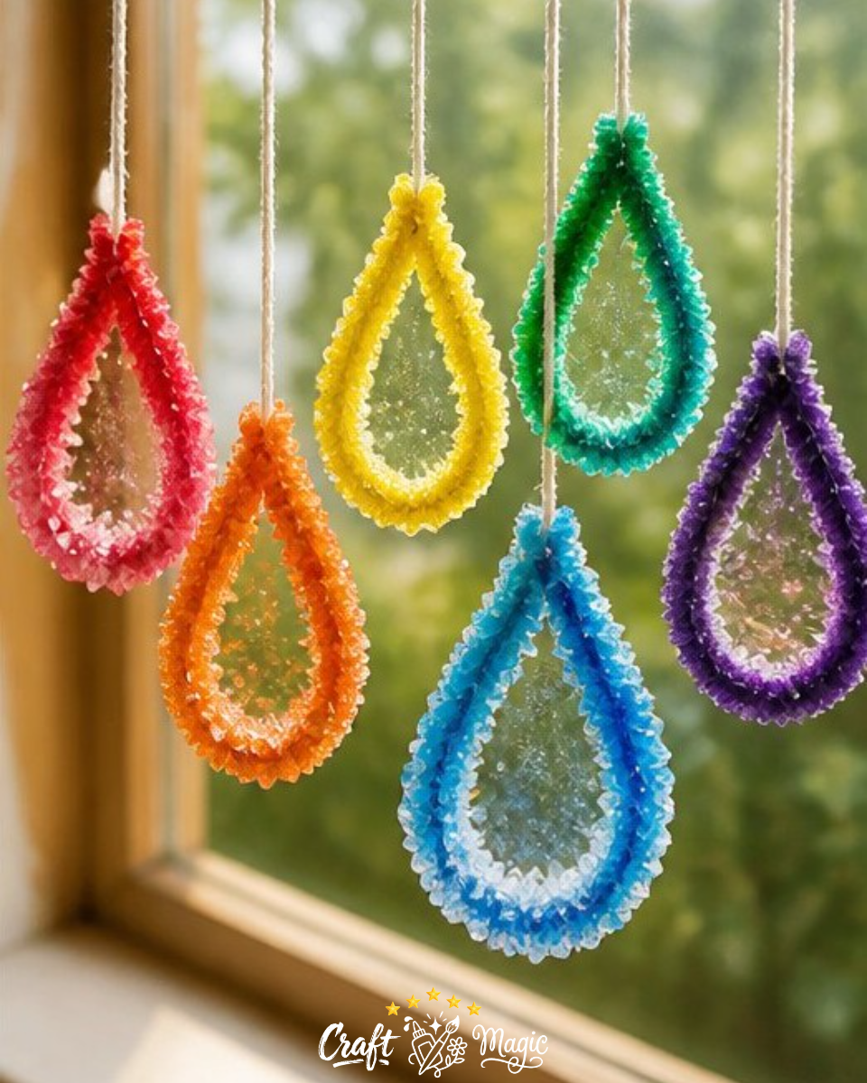 Crystal Rainbow Window Drops DIY Suncatchers