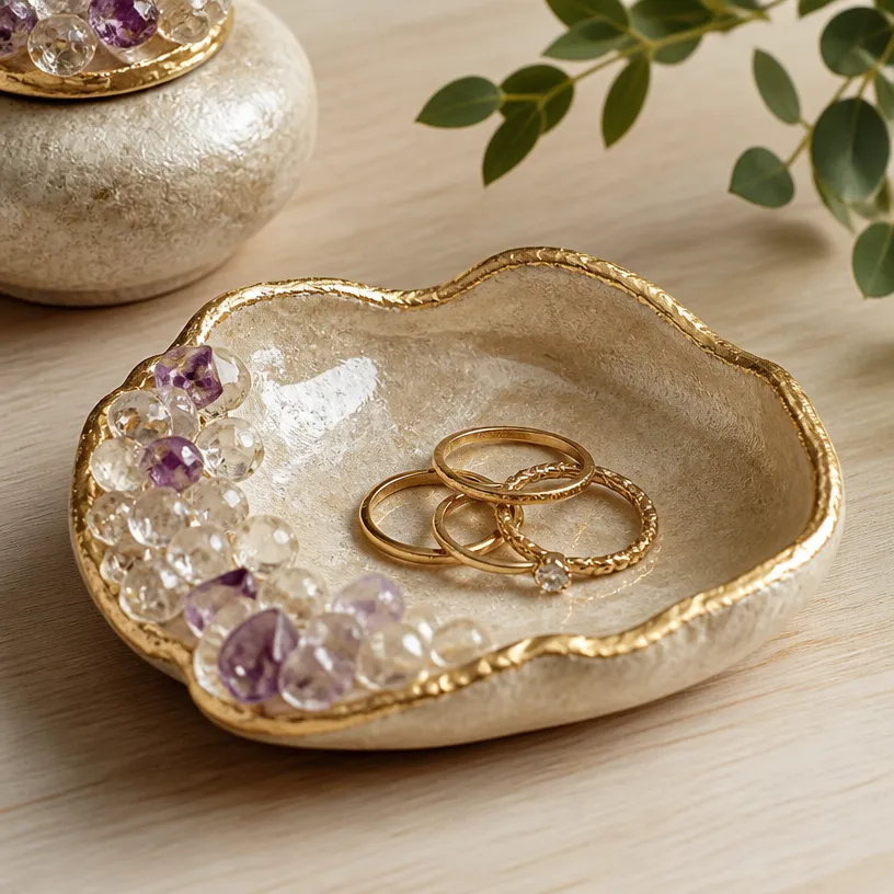 Crystal Ring Holder - Elegant Jewelry Organizer