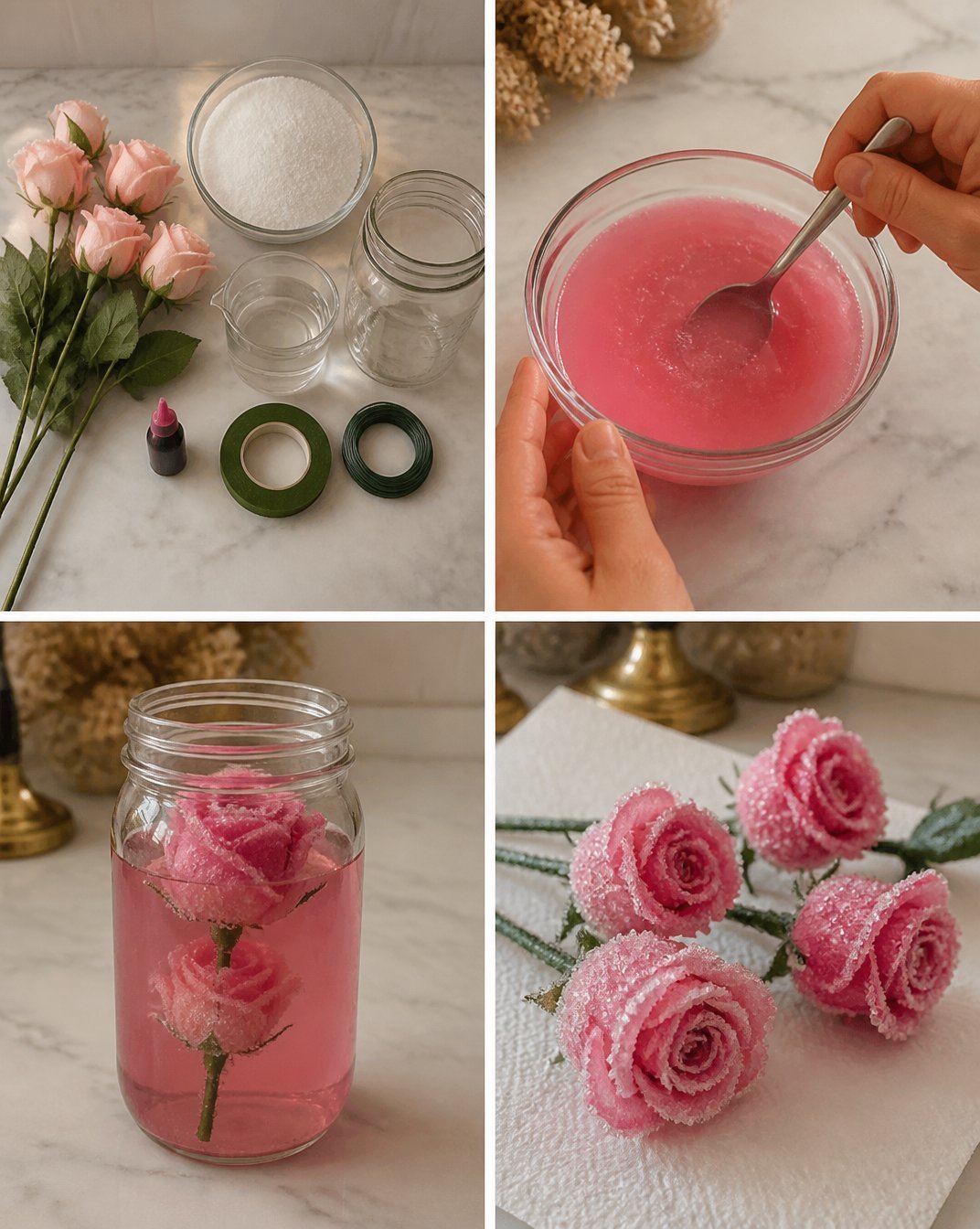 DIY Crystal Flower Roses: Step-by-Step Tutorial