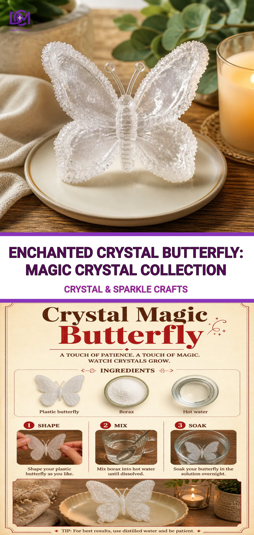Enchanted Crystal Butterfly: Magic Crystal Collection