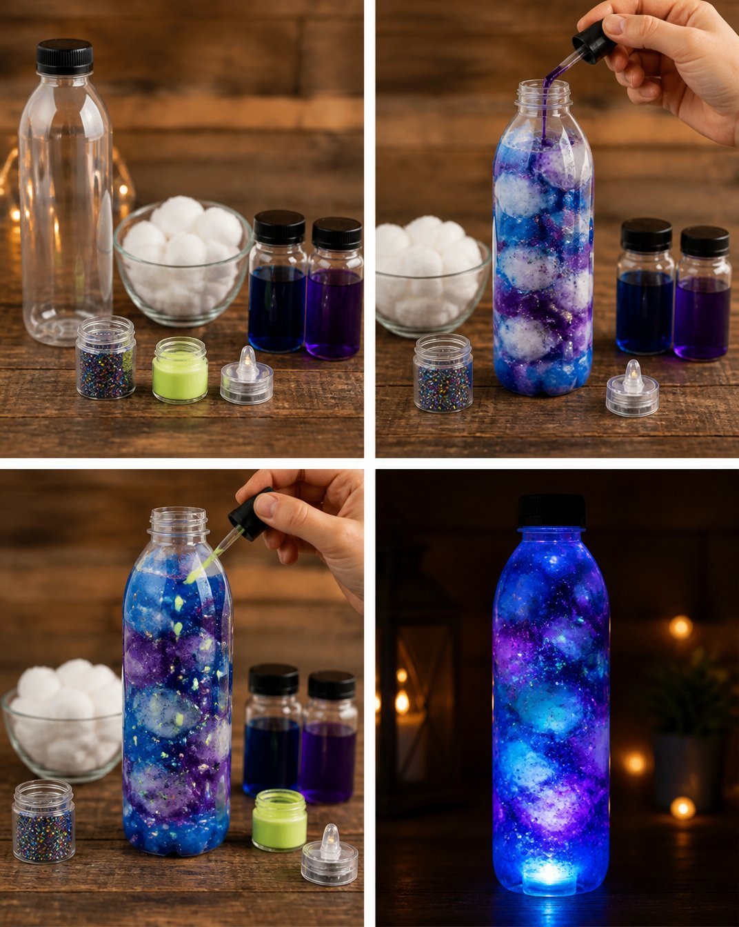 Glow-in-the-Dark Nebula Bottle
