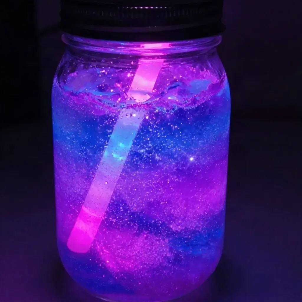 Glowing Galaxy Jar