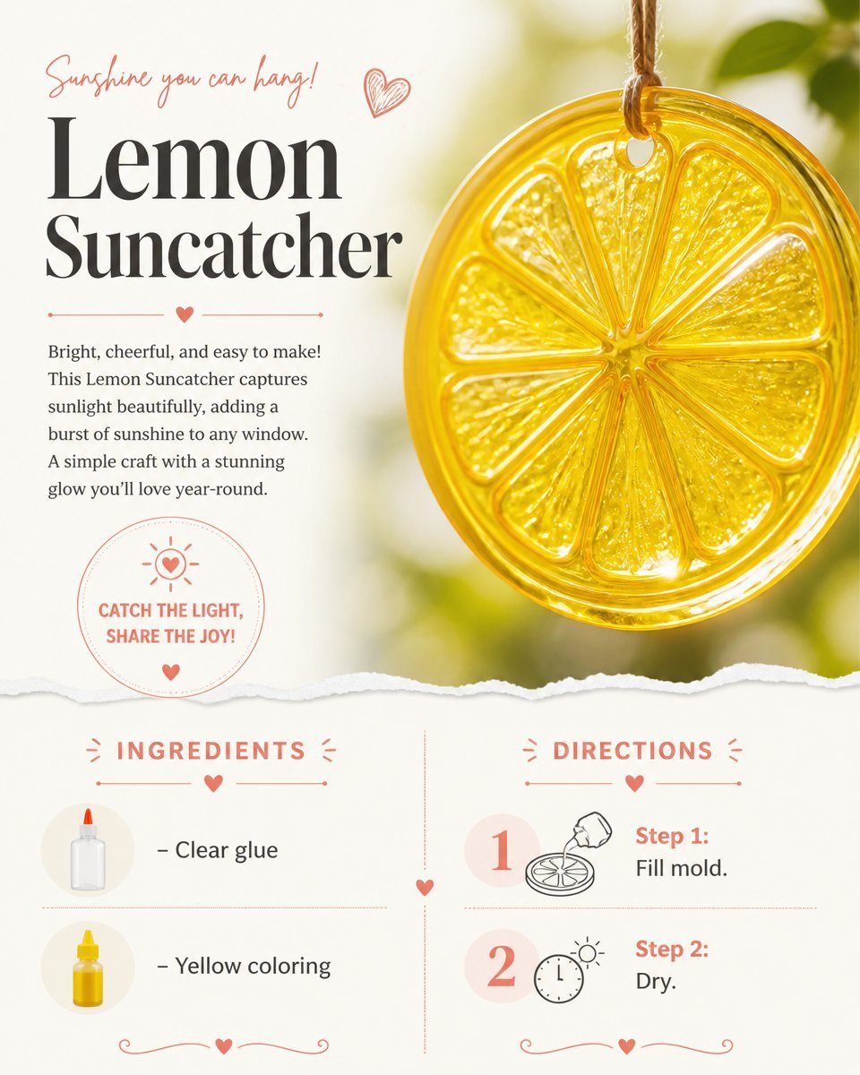 How to Make a Lemon Suncatcher