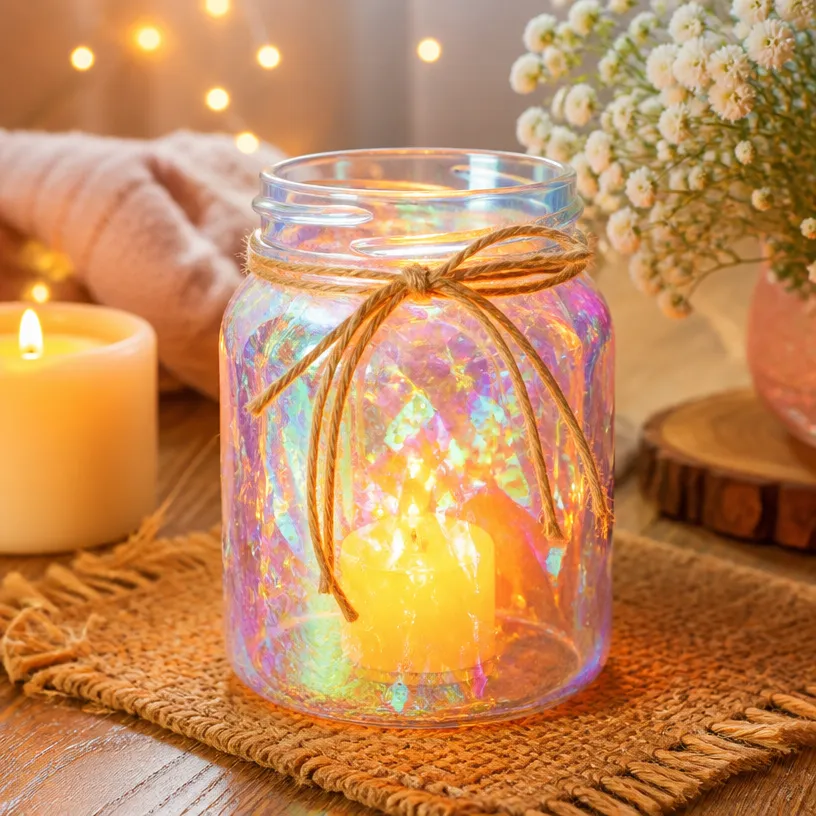 Iridescent Lantern with Magical Glow