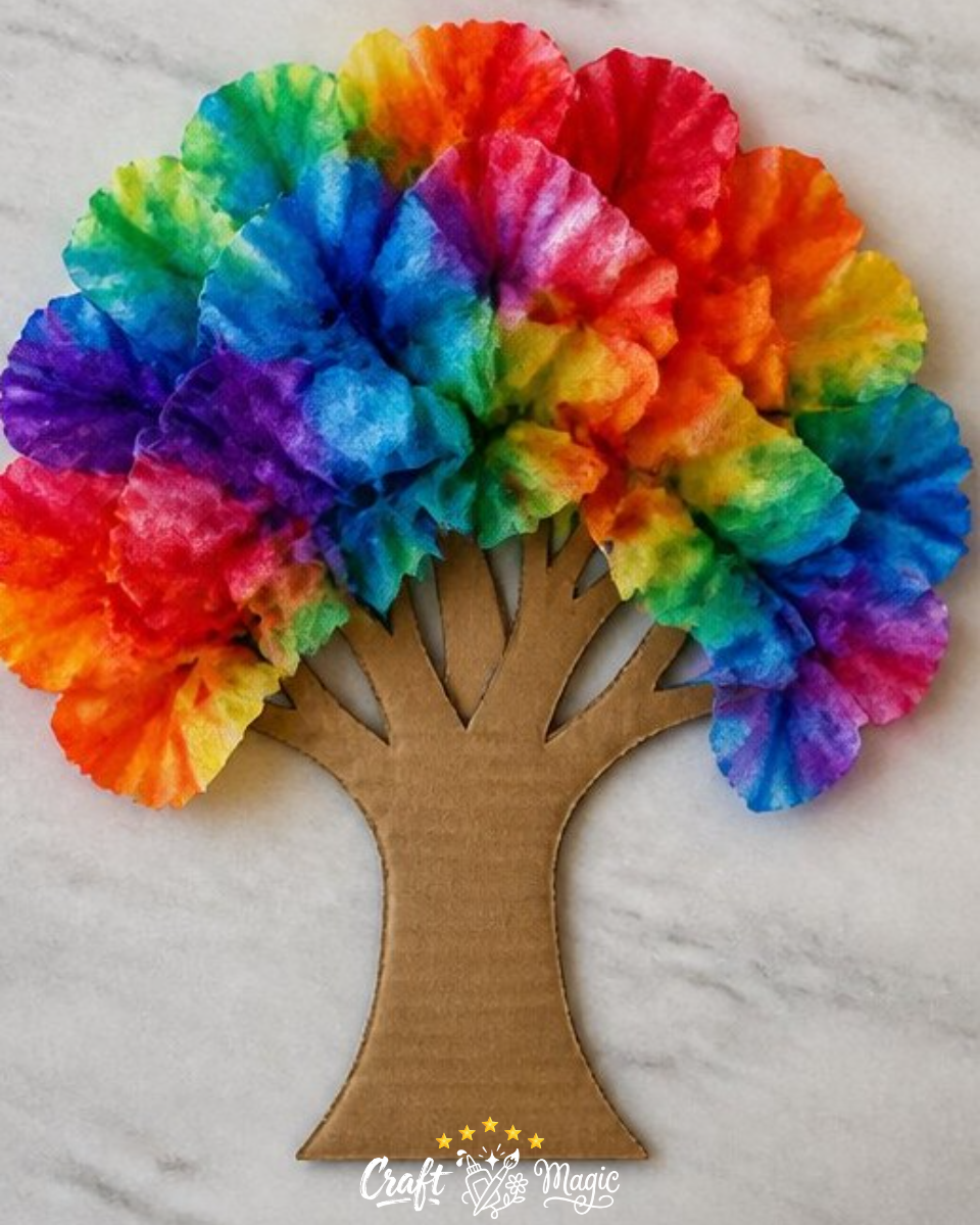 Magic Color Tree: A Colorful DIY Tree Craft