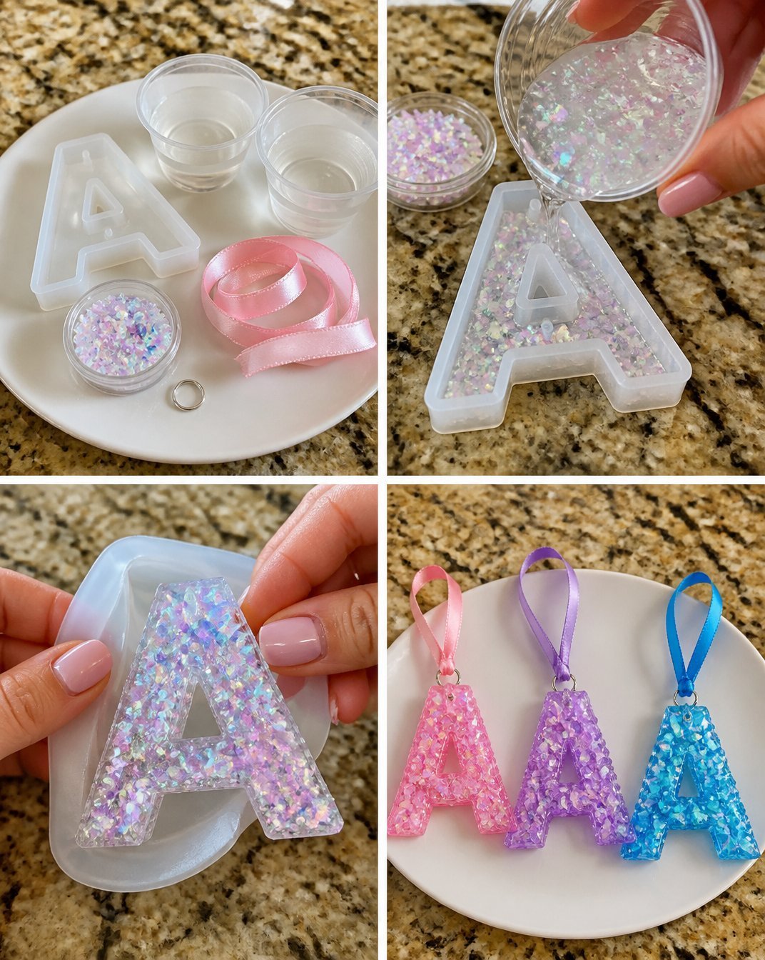 Crystal Initial Ornament: Sparkling Personalized Letter Keepsake