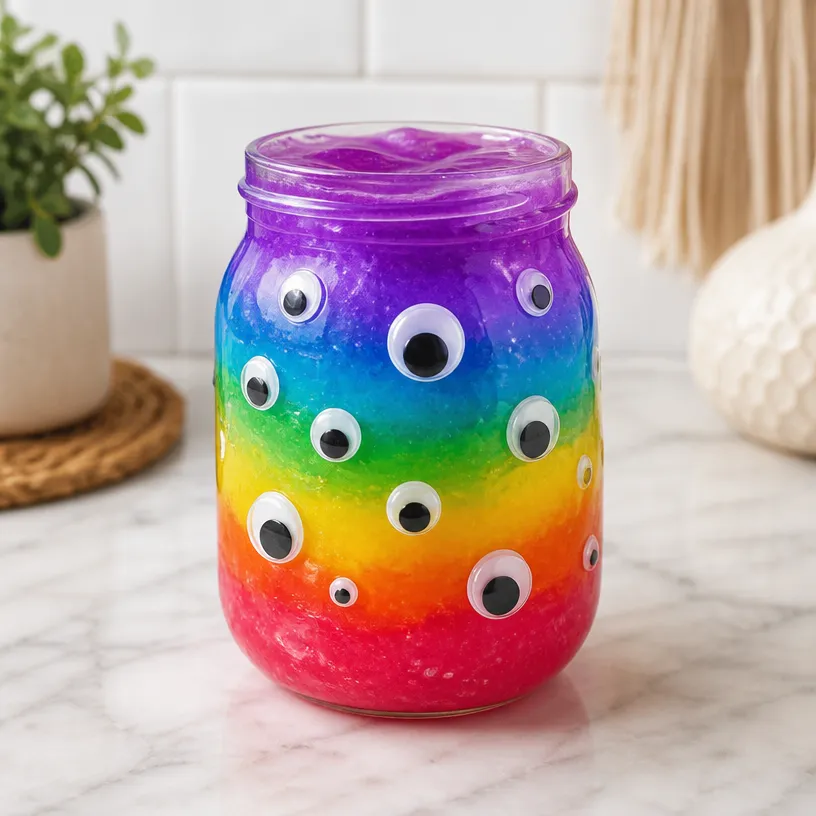 Rainbow Bioluminescent Slime Monster: Colorful Glow Guide