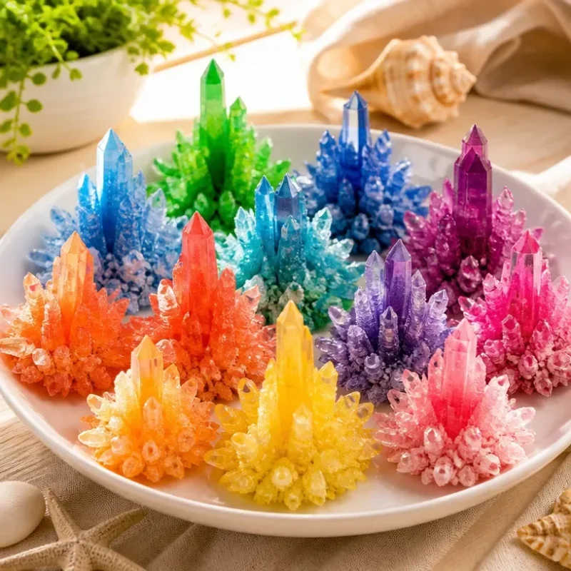 Colorful crystal sea urchins showcasing rainbow hues in ocean habitats.