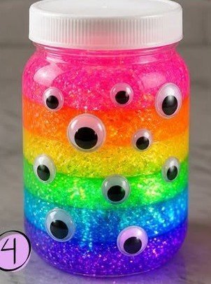 Rainbow Glowing Monster Slime Turns Into Rainbow Magic