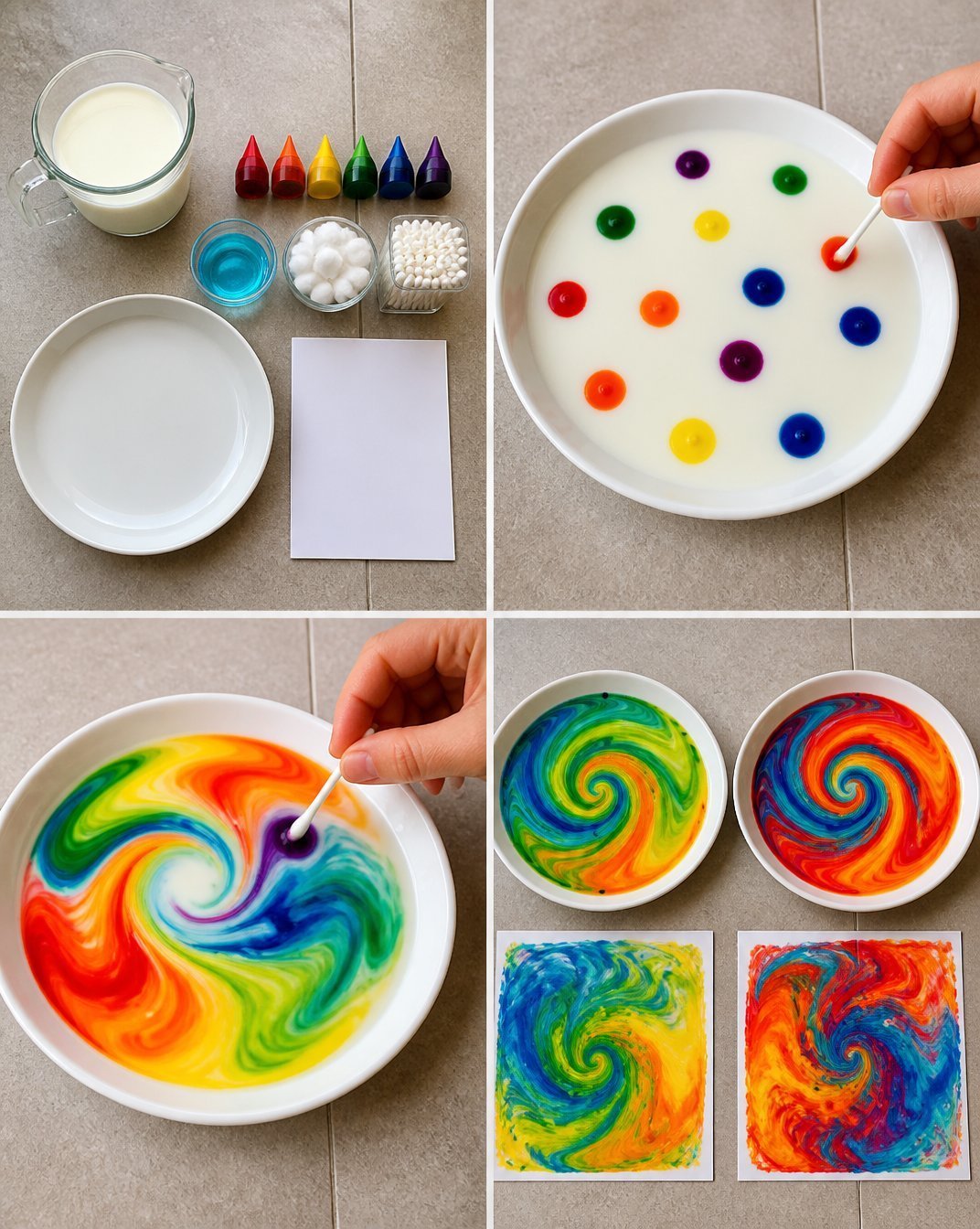 Rainbow Milk Art Print - Vibrant Colorful Wall Decor