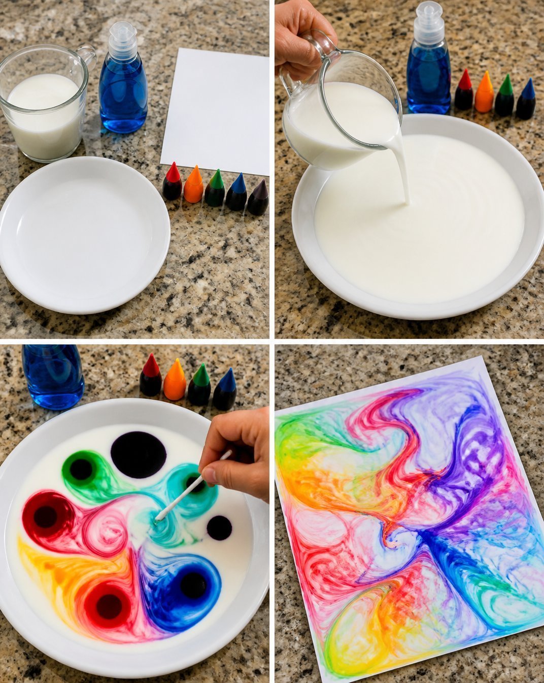 Rainbow Swirl Milk Print - Magical Design