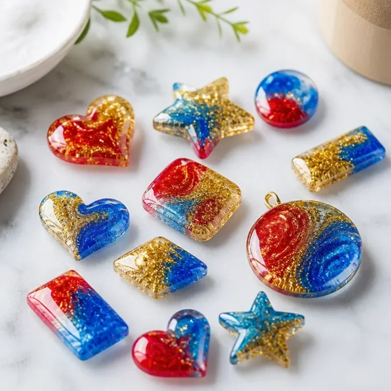 Colorful DIY crafts made with clear school glue for creative projects