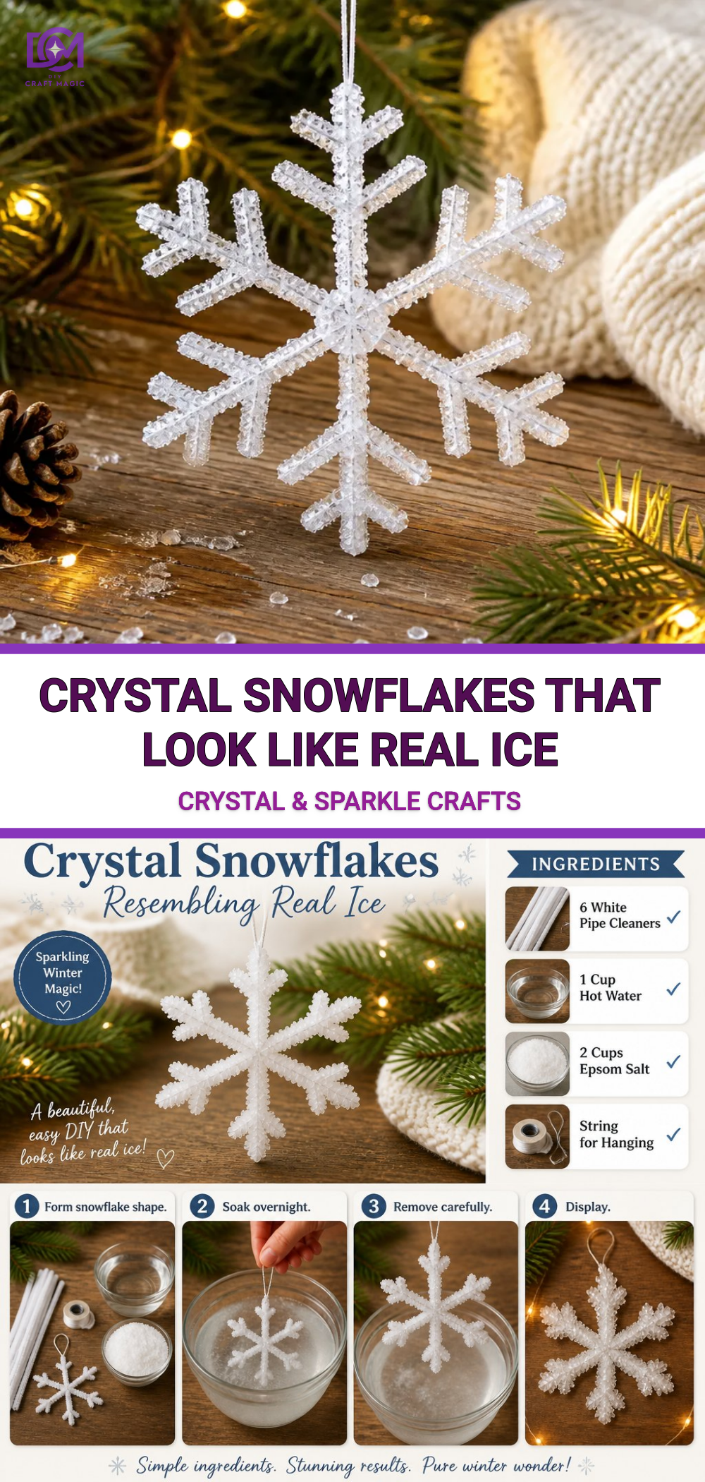 Crystal Snowflakes That Look Like Real Ice