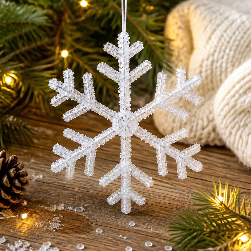 ❄️ Crystal Snowflakes That Look Like Real Ice