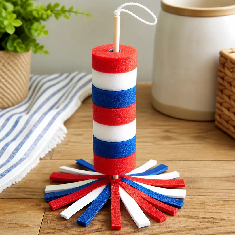 DIY Firecracker Pool Noodle Spinner: Creative Summer Water Toy