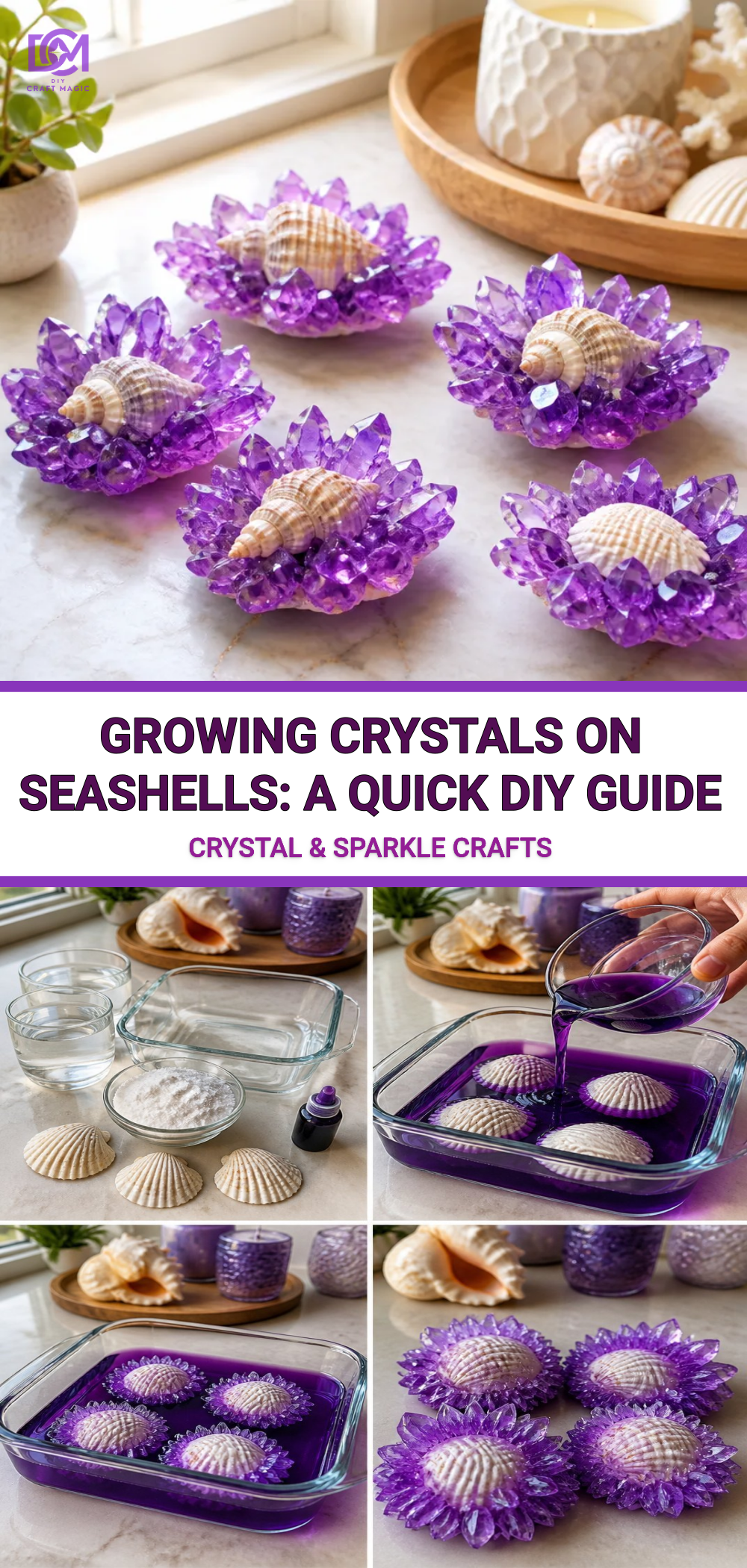 Growing Crystals on Seashells: A Quick DIY Guide