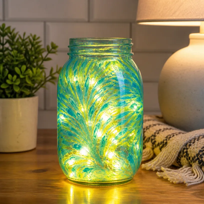 DIY Luminous Firework Jar Craft Tutorial
