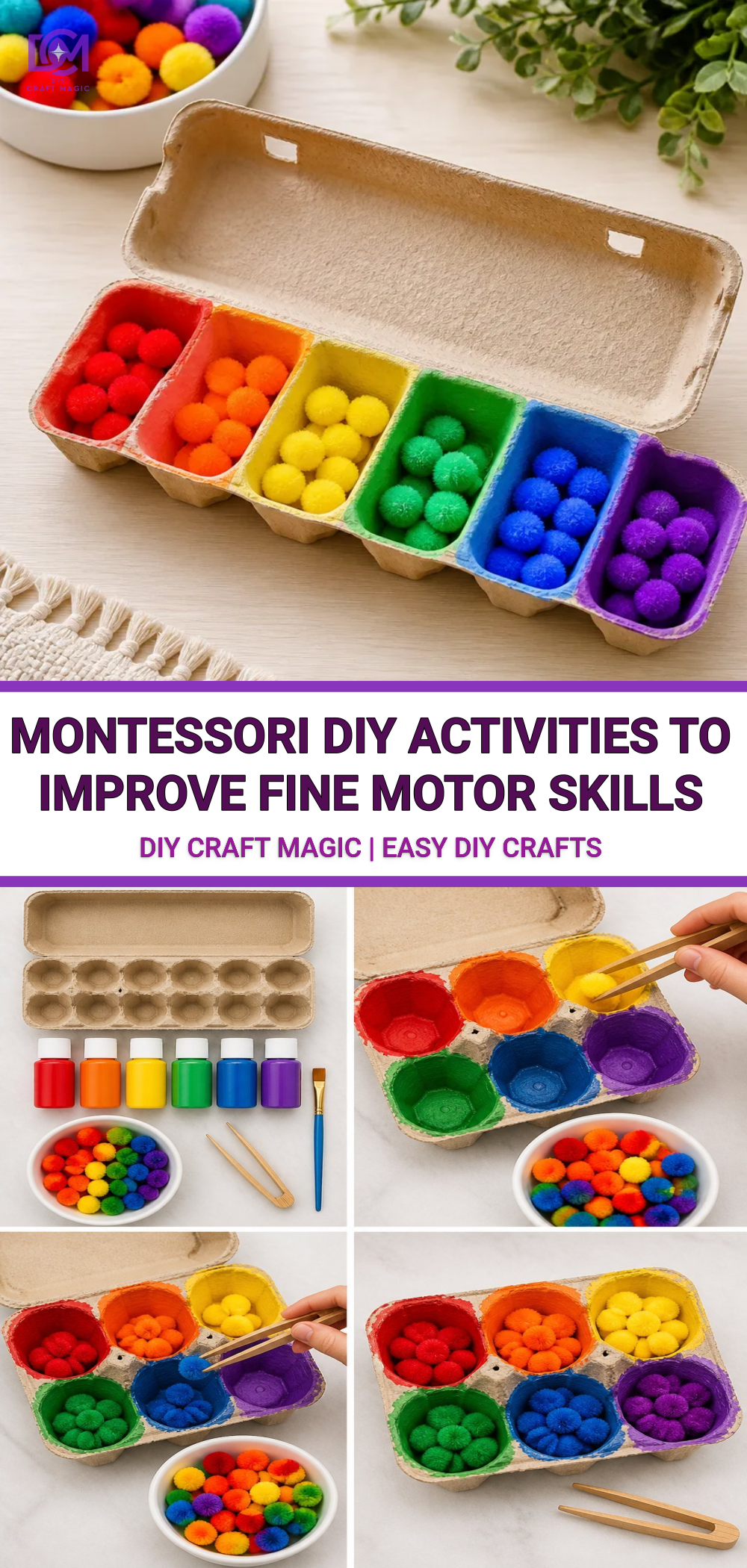Montessori DIY Activities to Improve Fine Motor Skills