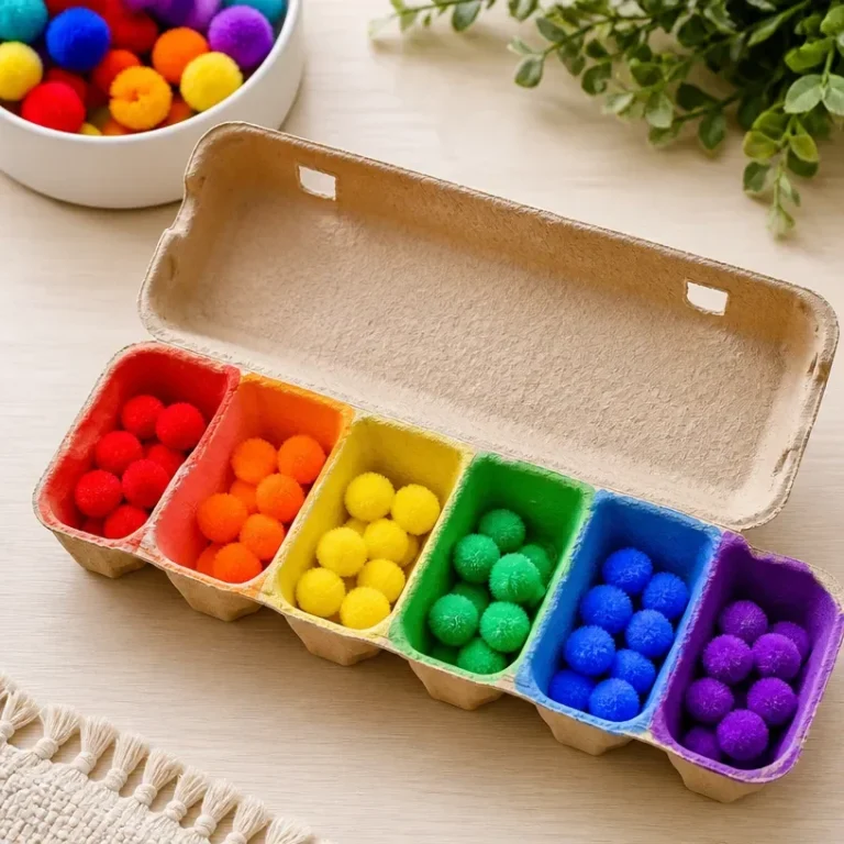 Montessori DIY activities designed to enhance fine motor skills in children