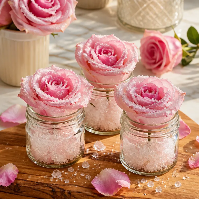 Pastel Roses with Crystal Accents for Elegant Bouquets