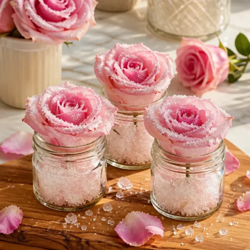 Elegant bouquet of pastel roses with crystal accents for special occasions