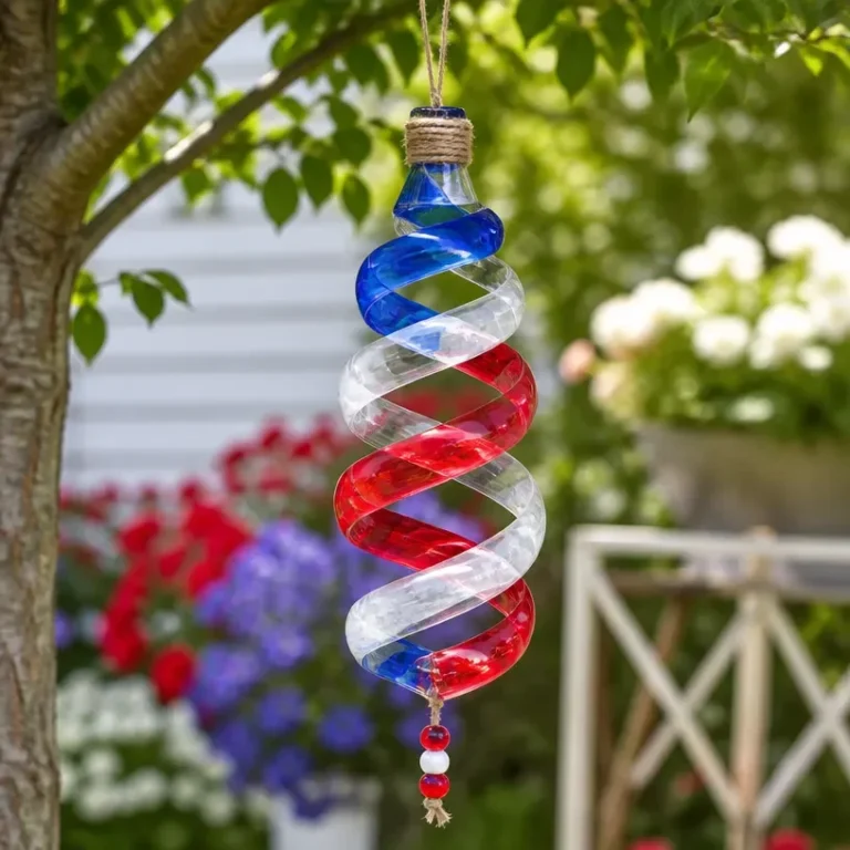 Patriotic Bottle Spinner outdoor decor for festive celebrations