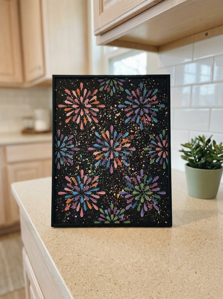Potato Masher-Inspired Fireworks Painting Tutorial