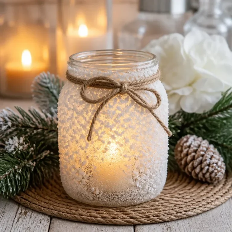Elegant snowy wedding lanterns for winter wedding decor ideas